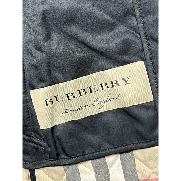 BURBERRY LONDON Classic Quilted Jacket Nova Check Lining size XS - Picture 10 of 10